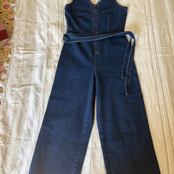 Universal Thread Denim Jean Jumpsuit – Size 4 (NWT Without Tags) - Picture 2 of 5